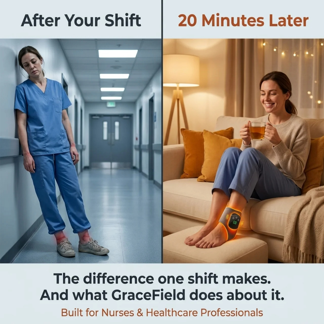 GraceField™ Heated Recovery Ankle Massager